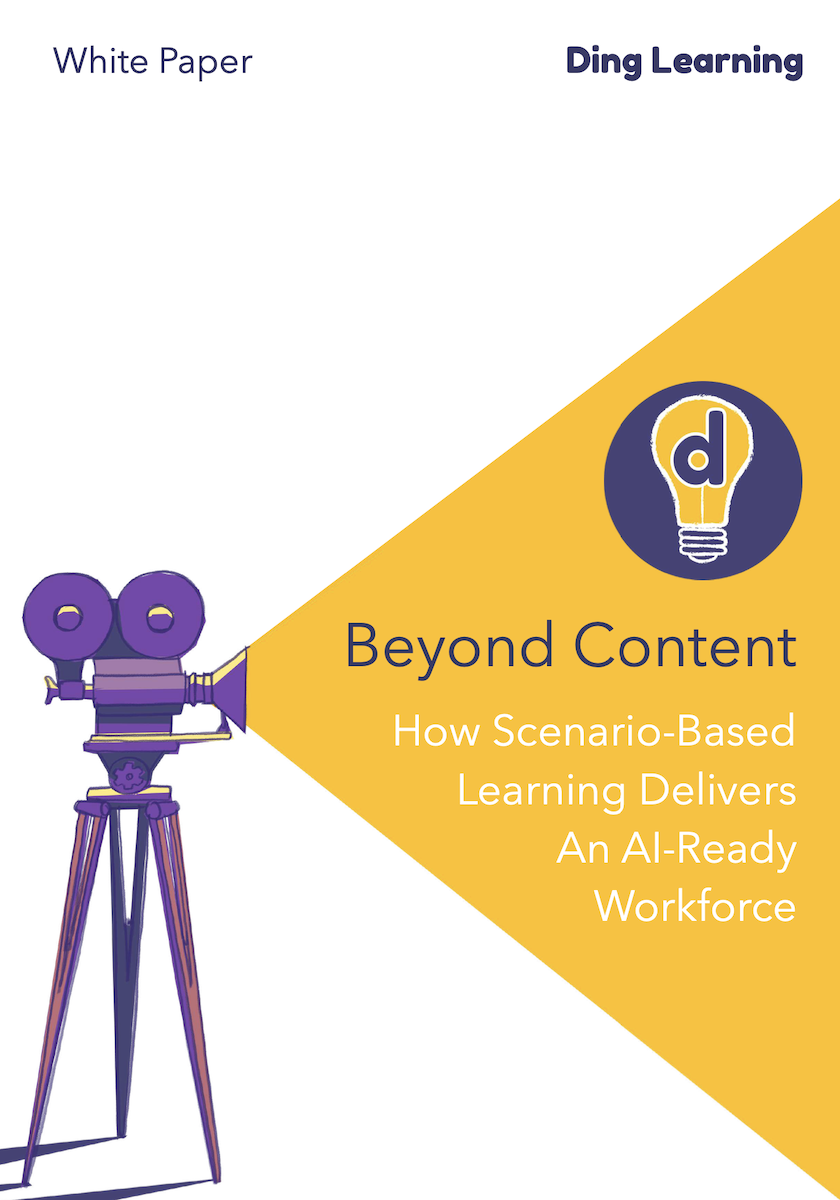 Ding's White Paper on How Scenario-Based Learning Delivers an AI-Ready Workforce.